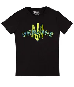 Прикольные футболки: Тризуб Украина Black